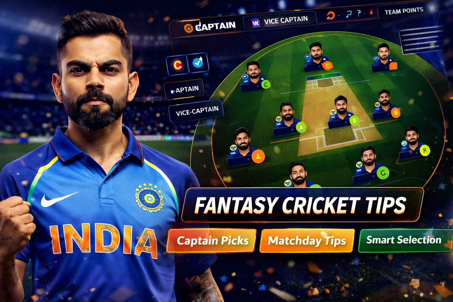 ballebaazi fantasy cricket pick checklist